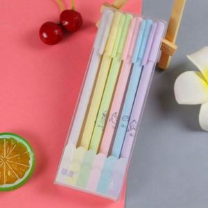Bolígrafo de Gel de Lujo Coreano de Primera Calidad, 1.0 mm, Color Personalizado, Juego de Bolígrafos de Plástico para Estudiantes, Venta al por Mayor, Punta de Aguja, Negro, para Navidad - Product Image 6
