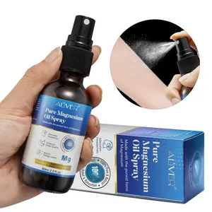 ALIVER minyak esensial kulit, semprotan minyak magnesium, minyak esensial sangat efektif, label pribadi, semprotan minyak badan sehari-hari dan kabut tubuh,