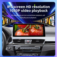 Autoradio stéréo LELV Linux avec écran tactile de 12,3 pouces, Carplay, Android Auto, lecteur DVD de voiture pour BMW X1 F48 2018-2019, système Evo Nbt