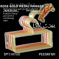Porte-serviettes rectangulaire en métal brillant de luxe personnalisé, or rose, organisateur de rangement pour vêtements, hijab, écharpe, support de présentation pour armoire