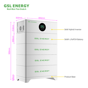 Gsl Energy All in One Stackable Battery 5kwh 10kwh 48v 51.2v 100ah Home Solar Energy <b>Storage</b> System Ce Certified Smart Gsl5000u - Product Image 3