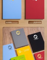 Carnet promotionnel scolaire A5, couverture en cuir souple, impression de logo personnalisable, 100 feuilles, reliure sans fil parfaite