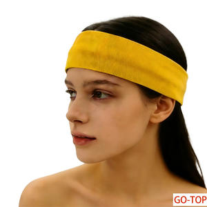 Bandeaux de sport personnalisés en gros avec impression par transfert thermique et logo brodé, bandeaux élastiques en nylon tendance pour femmes et hommes - Product Image 2