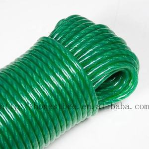 Jemuran Kawat Logam PVC, Garis Cuci Inti Baja Kehidupan Kuat, Tali Berlapis Plastik, Tali Pengering Pakaian Hijau - Product Image 2