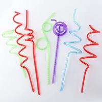 Pailles à boire en plastique écologiques de forme personnalisée - Accessoires de bar de forme unique pour les fêtes et événements d'été