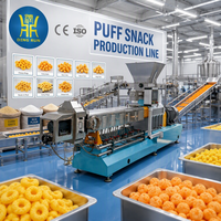 Machine à fabriquer des snacks soufflés pour enfants, extrudeuse électrique à double vis pour maïs et riz, machine à anneaux de maïs