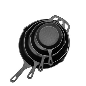 Sartén pequeña <span class=keywords><strong>de</strong></span> <span class=keywords><strong>hierro</strong></span> <span class=keywords><strong>fundido</strong></span> antiadherente pre-sazonada 16/26CM 2 uds juego <span class=keywords><strong>de</strong></span> utensilios <span class=keywords><strong>de</strong></span> cocina Mini sartén redonda antiadherente - Product Image 6