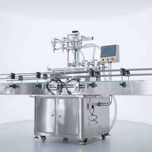 Machine de remplissage automatique pneumatique de haute précision de 5 <span class=keywords><strong>litres</strong></span> pour jus, huile, bouteilles en verre avec contrôle PLC - Product Image 1