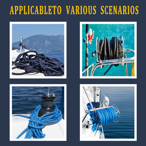 Yüksek performanslı naylon/Polyester örgülü yansıtıcı palamar zincir halat çapa hattı deniz hattı çok deniz bağlama halat - Product Image 3