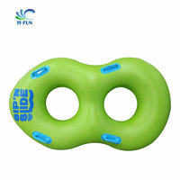 Parc aquatique gonflable robuste en forme de 8 pour 2 personnes, double tube pour piscine