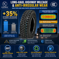 Ban Truk Tubeless 11R24.5 245/70R19.5 225/70R19.5 Ban Radial Kord Baja Premium Berkualitas Tinggi Pabrik Produsen OEM