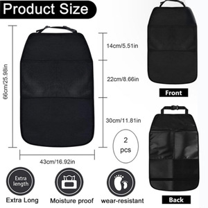 Car Seat <b>Back</b> Kick Pad Oxford Cloth Rear Seat <b>Protector</b> Anti Stain For Child Safety - Product Image 3