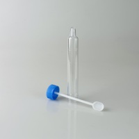 Tubo de ensayo de laboratorio transparente con escala para análisis de orina, tubo de plástico de 12 mililitros para sedimentación de orina