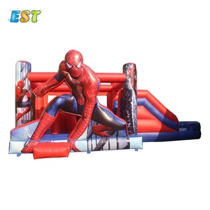 Spiderman aire de pvc, <span class=keywords><strong>el</strong></span> "moonwalk" saltador de trampolín gorila <span class=keywords><strong>castillo</strong></span> inflable Casa de rebote con tobogán - Product Image 5