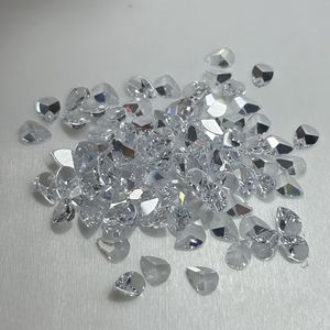 HQ <span class=keywords><strong>gemme</strong></span> bianche CZ retro piatto pera speciale <span class=keywords><strong>tre</strong></span> taglio Cubic Zirconia pietra per gioielli di moda - Product Image 1