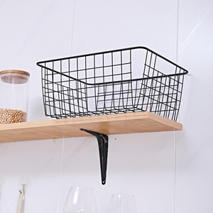 Upright Freezer Storage Baskets Black Wire Storage <b>Bins</b> <b>Large</b> Basket for Freezer Pantry Bathroom Organizing - Product Image 3
