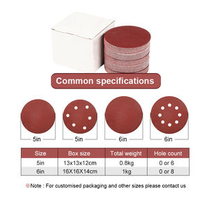 قرص صنفرة أحمر من أكسيد الألومنيوم بسعر المصنع 9 بوصة قرص صنفرة دائري ذاتي اللصق من PSA وورق صنفرة ذاتي اللصق تصنعه بنفسك - Product Image 5