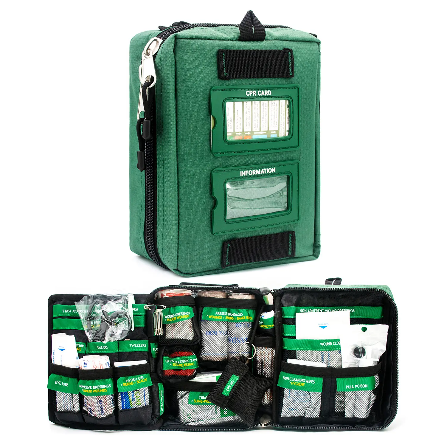 Bearhoho Kit de premiers soins en plein air avec fournitures médicales d'urgence Kit de survie voiture voyage camping outil Trauma Kit de premiers soins à domicile