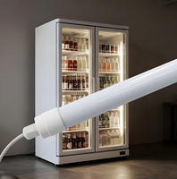 Éclairage Huazhong : Lampe LED commerciale de haute qualité pour congélateur, IP67, linéaire T8 à extrémité unique, pour vitrine de supermarché, garantie 2 ans