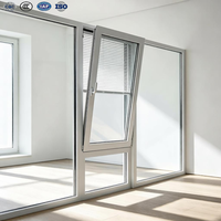 Fenêtres et Portes Coulissantes Modernes en Alliage d'Aluminium, Double Vitrage, Anti-Ouragan, pour Maison, Bureau, Bâtiment, Fenêtre Relevable