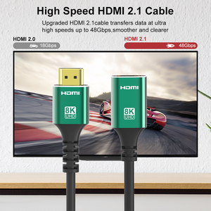 <span class=keywords><strong>Cavo</strong></span> <span class=keywords><strong>HDMI</strong></span> 8k 60hz 4k 120hz <span class=keywords><strong>cavo</strong></span> di prolunga corto <span class=keywords><strong>HDMI</strong></span> in rame puro privo di ossigeno da <span class=keywords><strong>maschio</strong></span> a <span class=keywords><strong>femmina</strong></span> - Product Image 5