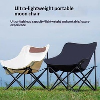 Nouvelle chaise pliante d'extérieur de luxe léger, chaise lune simple et légère, renforcée et épaissie, portable, en lin et denim, pour pique-niques