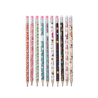 Crayons HB personnalisés avec impression couleur, transfert à chaud, écologiques, prise en main facile, design personnalisé, aiguisés avec gomme