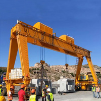 Grúa Pórtico de Neumáticos de Goma de 100 Toneladas, Controlada por PLC, Motor Diésel, Control Remoto, Elevación de Hormigón Prefabricado, Grúa con Ruedas