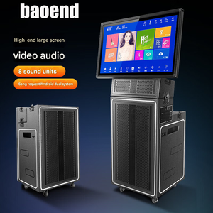 เครื่องร้องคาราโอเกะวิดีโอแบบหน้าจอสัมผัสสำหรับร้องเพลงตู้ออกแบบ<span class=keywords><strong>ใหม่</strong></span>สำหรับมืออาชีพที่มีหน้าจอและไมโครโฟนไร้สาย2ตัวสำหรับบ้าน - Product Image 3