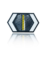 Lampe LED hexagonale connectable 200W à tête unique, style vintage, idéale pour les bars, boîtes de nuit, salles de banquet, scènes de mariage et KTV