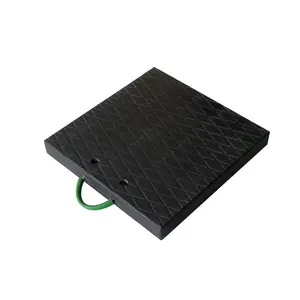 Almohadilla de grúa de 25 toneladas, 500x500x50mm, Zapata de grúa resistente, HDPE PE UHMWPE, servicio de corte personalizado, procesamiento de moldeo incluido