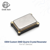 Résonateur à cristal de quartz SMD EVJA143 24 MHz 20 pF 30 ppm en céramique blindé métallique basse consommation pour modules IoT