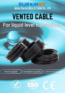 Câble ventilé 4 conducteurs 24AWG blindé avec barrière d'air longitudinale à rainures axiales pour système d'éclairage de tour et générateur éolien - Product Image 6