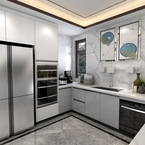 Système professionnel d'armoires de <span class=keywords><strong>cuisine</strong></span> sur mesure <span class=keywords><strong>avec</strong></span> tiroirs de rangement profonds <span class=keywords><strong>Armoire</strong></span> de garde-manger à îlot intégré - Product Image 3
