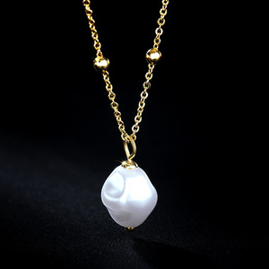 Collana con Perle Irregolari per Donne, Elegante Stile Chic Francese, Gioiello Choker alla Moda - Product Image 2
