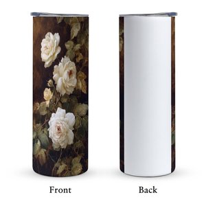 Stainless Steel Tumbler 20oz Vacuum Insulated Travel Mug With Floral Design For <b>Coffee</b> Tea Use - Product Image 2