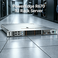Serveur en rack 1U PowerEdge R670 Xeon 6515P 256 Go 960 Go SSD Matériel évolutif haute performance pour l'infrastructure informatique d'entreprise