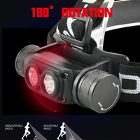 Lampe frontale LED CREE XPG 1000LM légère 90g OEM, rechargeable Type-C, étanche IP68, pour la course et le camping
