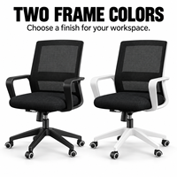 Chaise de bureau ergonomique en maille de haute qualité pour réunions, conférences et travail sur ordinateur
