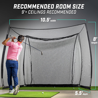 Fabricant OEM/ODM : Entraîneur de golf avec base en tube d'acier 10.5x8x8.5ft, tige en fibre de verre et filet en PE pour l'entraînement au swing et au chipping