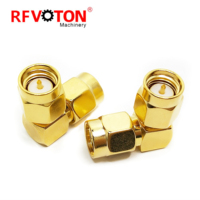 Usine directement adaptateur Sma mâle à Sma prise mâle Macho angle droit RA 90 degrés coaxial Rf adaptateur coaxial connecteur coaxial