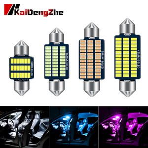 Kaidengzhe 3014 <span class=keywords><strong>voiture</strong></span> <span class=keywords><strong>LED</strong></span> lecture plaque d'immatriculation ampoules de plafond intérieur dôme feston lampe Auto toit - Product Image 2