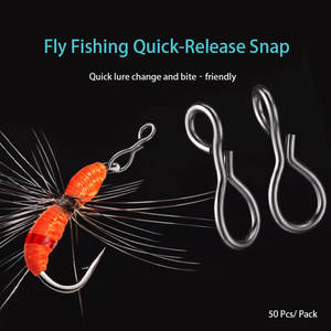 Connecteur rapide en acier inoxydable pour la pêche à la <span class=keywords><strong>mouche</strong></span>, changement rapide <span class=keywords><strong>de</strong></span> hameçon, pour leurres, mouches, accessoires <span class=keywords><strong>de</strong></span> pêche à la micro-<span class=keywords><strong>mouche</strong></span> - Product Image 2