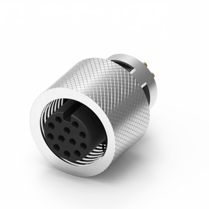 Good Quality 12 Pin M12 A-Code Connector Molded With <b>Cable</b> Ip67 <b>Waterproof</b> 1.5A - Product Image 1