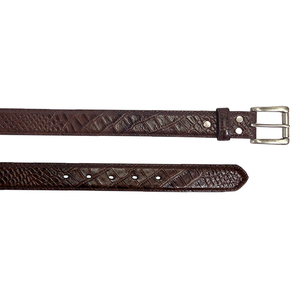 उच्च गुणवत्ता वाली मगरमच्छ शैली गाय चमड़े के बेल्ट फैशन आकस्मिक मगरमच्छ पैटर्न पुरुषों के लिए चमड़े के बेल्ट - Product Image 6