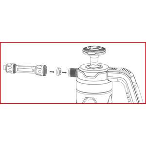 KS TOOLS Pulverizador de espuma con bomba de presión (Espumador), 1,5 l - Product Image 2