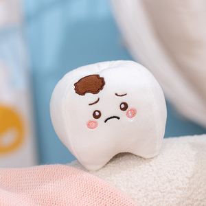 Coussin en peluche dentaire brodé pour l'apprentissage de la santé bucco-dentaire, poupée en peluche, souvenir d'anniversaire pour bébé, vente en gros - Product Image 6