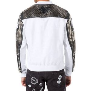 Borgoña-Color negro Primavera Invierno Moda Abrigo corto Stand-Collar Mujer Piel de cordero Piel de cabra Pu Chaqueta de cuero - Product Image 4