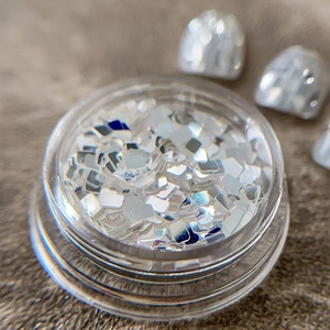 Wholesale Trendy Square Silver Sequin <b>Nail</b> <b>Glitter</b> Luxurious And Dazzling Powder - Product Image 2
