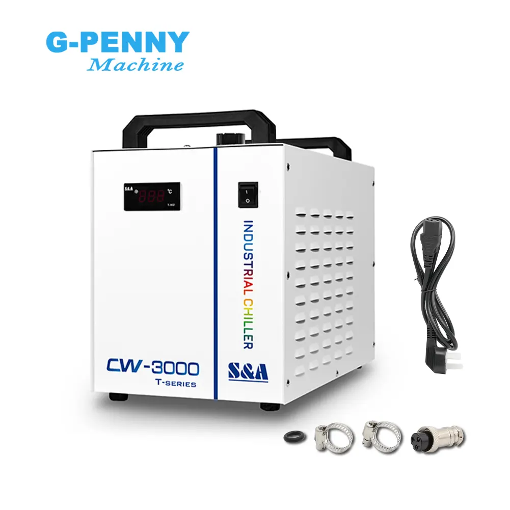 S & A CW-3000 Chiller Chilling 110V 220V อุปกรณ์ระบายความร้อนด้วยน้ำเครื่องทำความเย็นอุตสาหกรรม